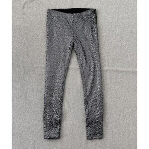 Bardot‎ Sequin Pants Medium Silver Leggings Party Sparkly Going Out Whimsy Chic